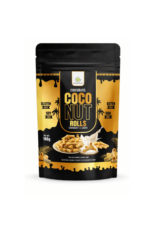 Organic Coconut Crispy Rolls - Original - 100g